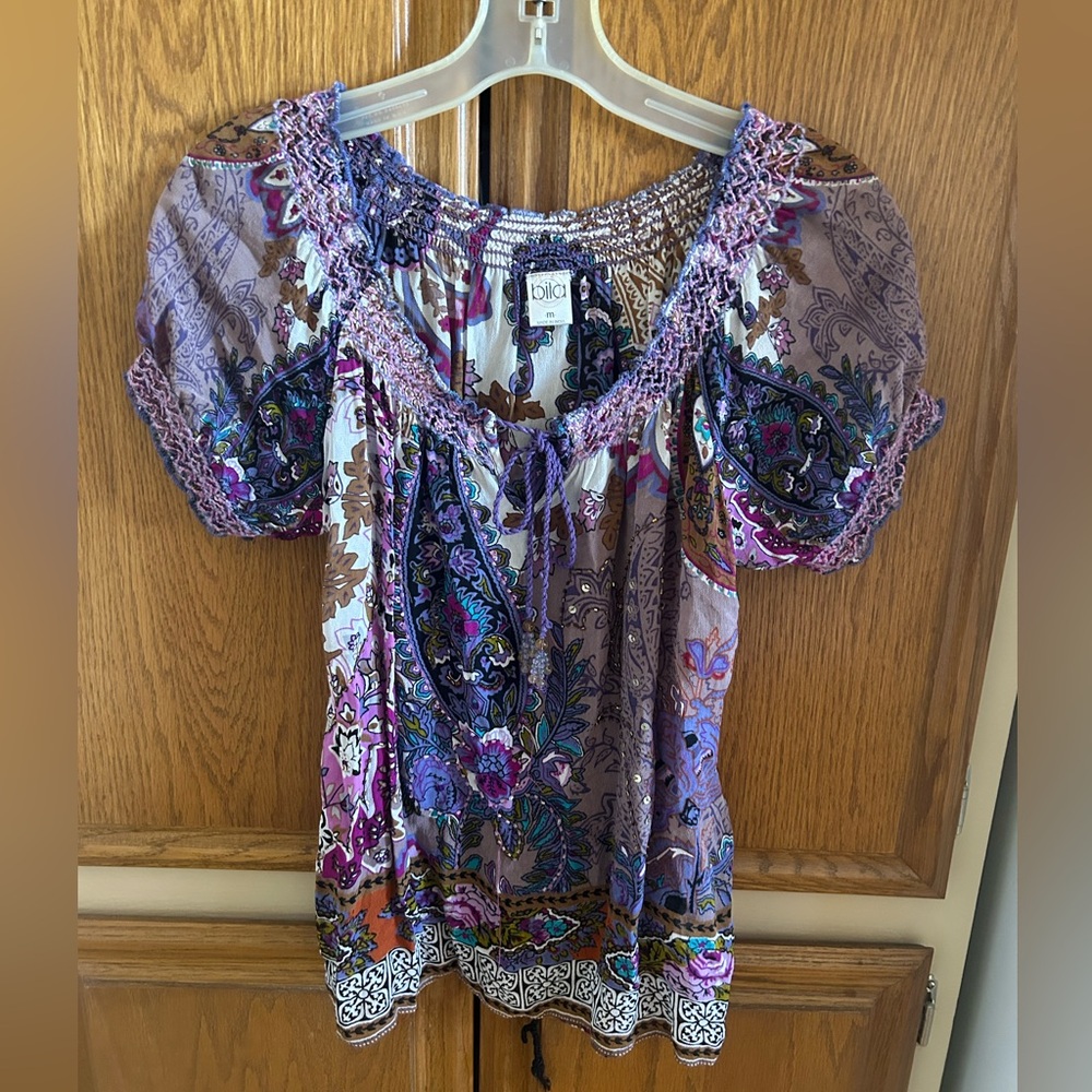 Bila Multicolor Beaded  Blouse